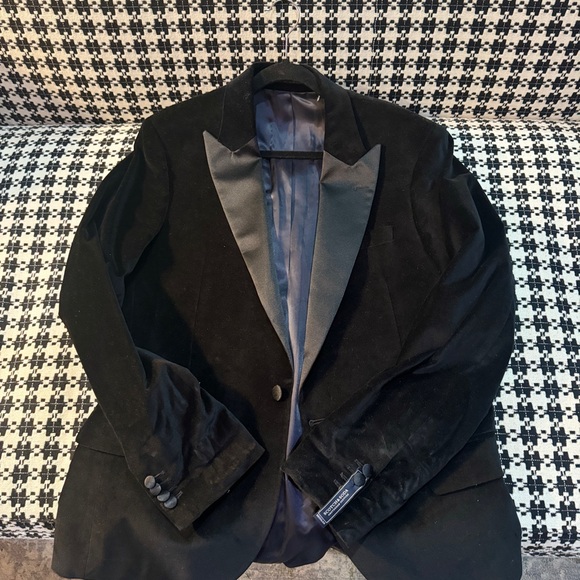 Scotch and Soda Men’s Velvet Tuxedo Jacket Sz XL - Picture 3 of 3